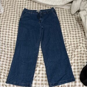 Rachel Zoe Dark Blue Wide-Leg Jeans